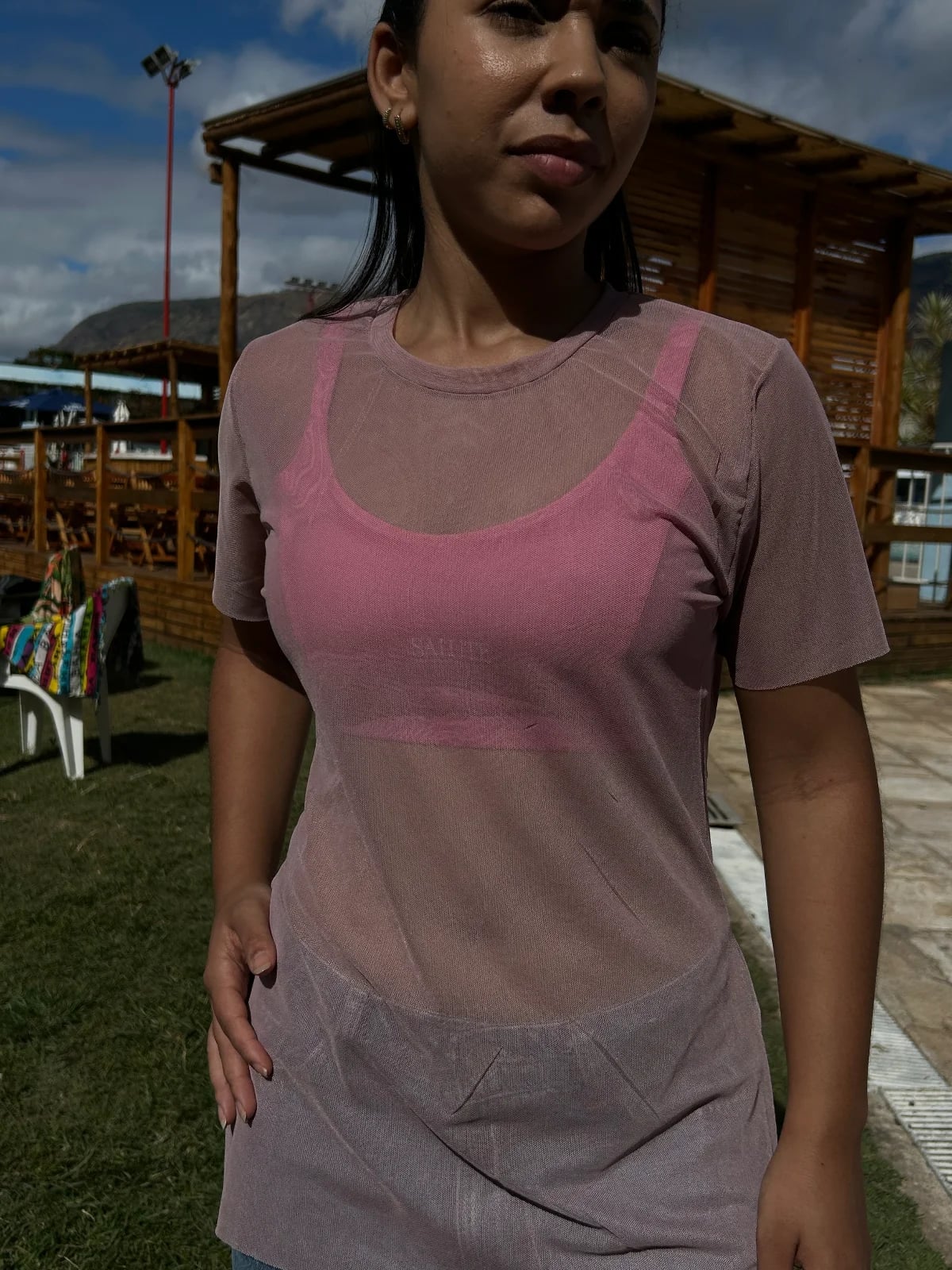 Blusa de tule